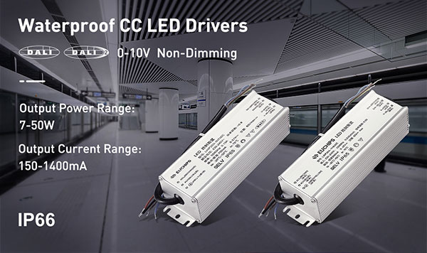 News - 7-50W Waterproof Constant Current LED Drivers from Euchips